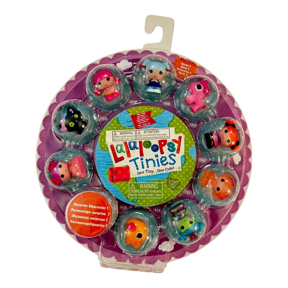 Lalaloopsy Tinies Series 1 10-Pack Miniature Figures Purple Surprise New Sealed